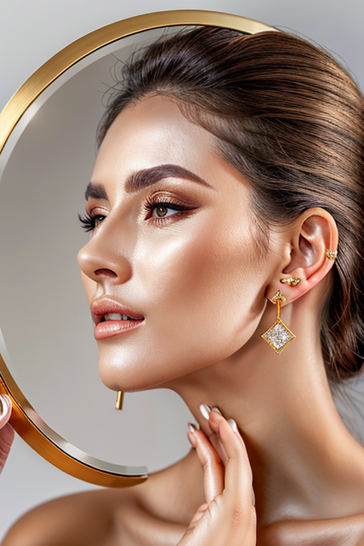 mirror photo poses girl