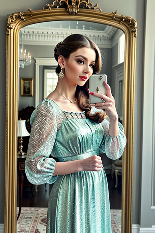 mirror photo pose girl simple